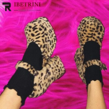 buty damskie na koturnie panterka